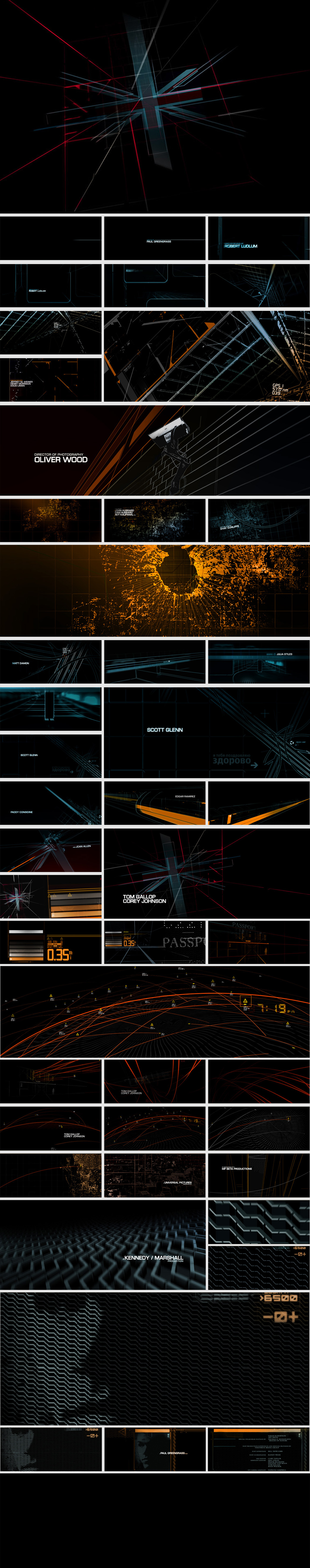 Bourne Still Frames